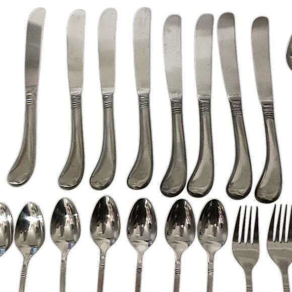 44 Stanley Roberts Flatware SRB 140 Rogers MCM Stainless Steel Mixed Pieces Vtg. - Picture 7 of 9